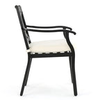 Esfera Outdoor 8 Seater Acacia Wood and Cast Aluminum Dining Set with Cushions by Christopher Knight Home