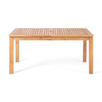 Elmar Outdoor 7 Piece Wood and Wicker Expandable Dining Set by Christopher Knight Home