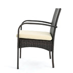 Elmar Outdoor 7 Piece Wood and Wicker Expandable Dining Set by Christopher Knight Home