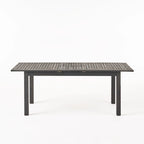 Elmar Outdoor 7 Piece Wood and Wicker Expandable Dining Set by Christopher Knight Home