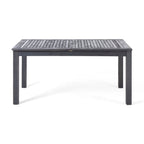 Elmar Outdoor 7 Piece Wood and Wicker Expandable Dining Set by Christopher Knight Home
