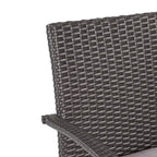 Elmar Outdoor 7 Piece Wood and Wicker Expandable Dining Set by Christopher Knight Home