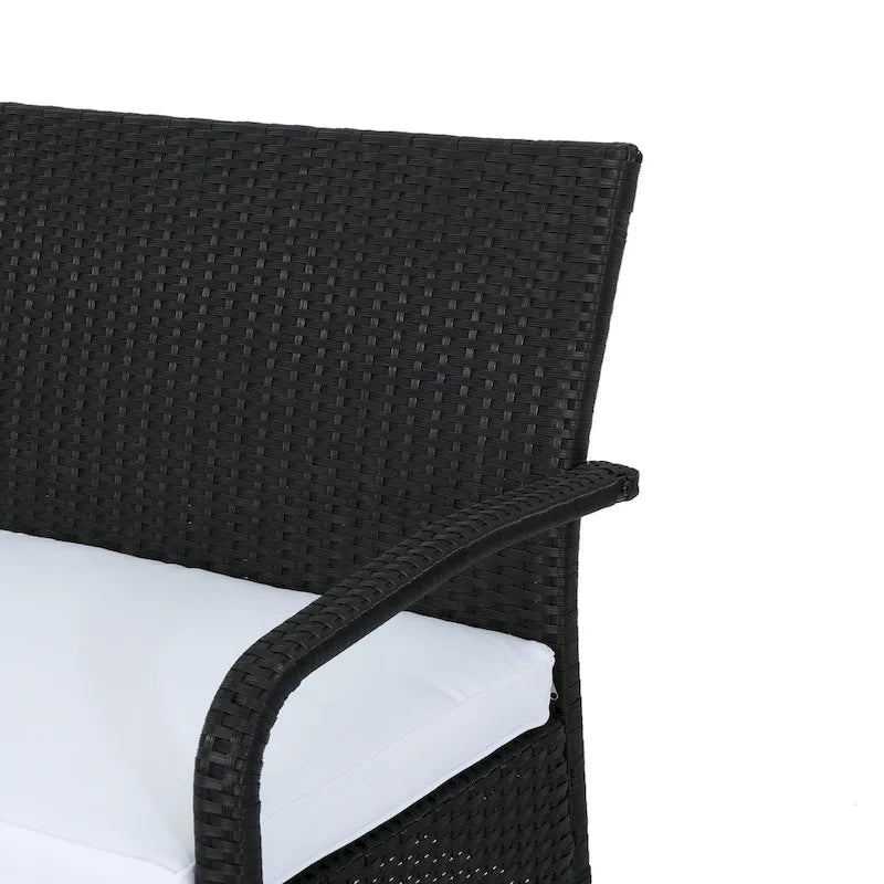 Cordoba Outdoor Wicker 4-piece Conversation Set with Cushions by Christopher Knight Home