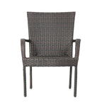 Littleton Outdoor Multi-brown 3-piece Wicker Bistro Set by Christopher Knight Home