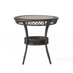 Littleton Outdoor Multi-brown 3-piece Wicker Bistro Set by Christopher Knight Home