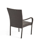 Littleton Outdoor Multi-brown 3-piece Wicker Bistro Set by Christopher Knight Home