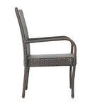 Littleton Outdoor Multi-brown 3-piece Wicker Bistro Set by Christopher Knight Home