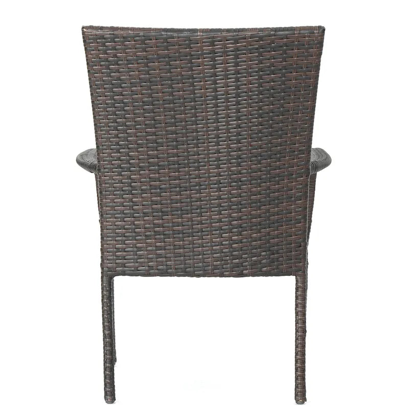 Littleton Outdoor Multi-brown 3-piece Wicker Bistro Set by Christopher Knight Home