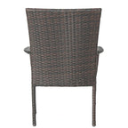 Littleton Outdoor Multi-brown 3-piece Wicker Bistro Set by Christopher Knight Home
