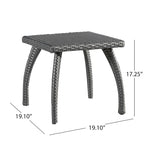 Honolulu Outdoor Wicker Side Table by Christopher Knight Home