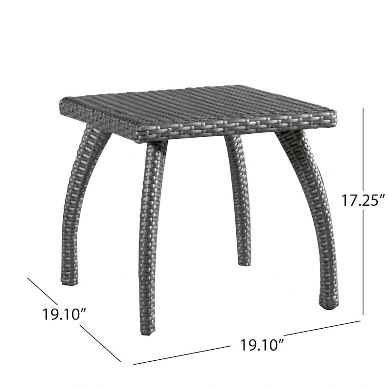 Honolulu Outdoor Wicker Side Table by Christopher Knight Home