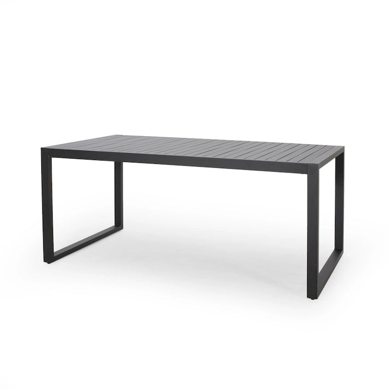 Navan Outdoor 6 Seater Aluminum Dining Set by Christopher Knight Home