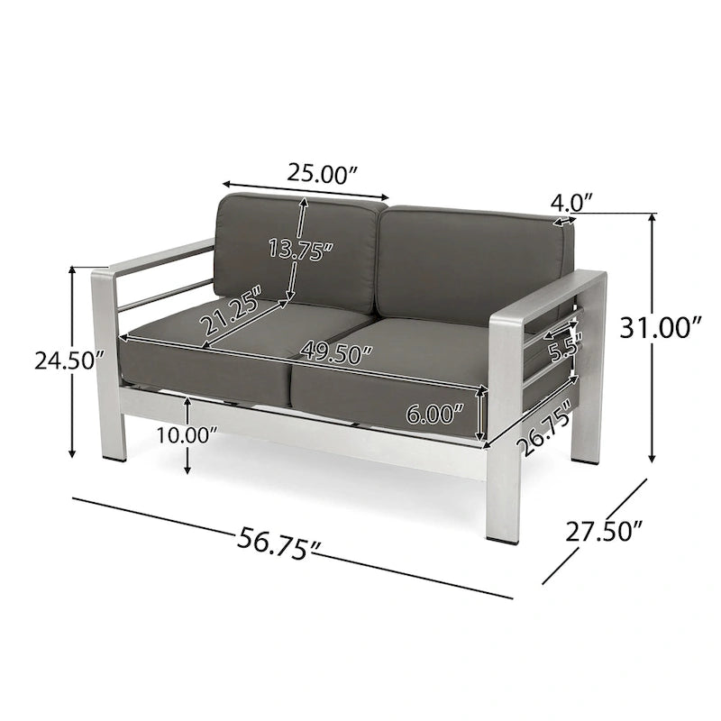 Cape Coral Outdoor 11-piece Sofa and Chat Set by Christopher Knight Home