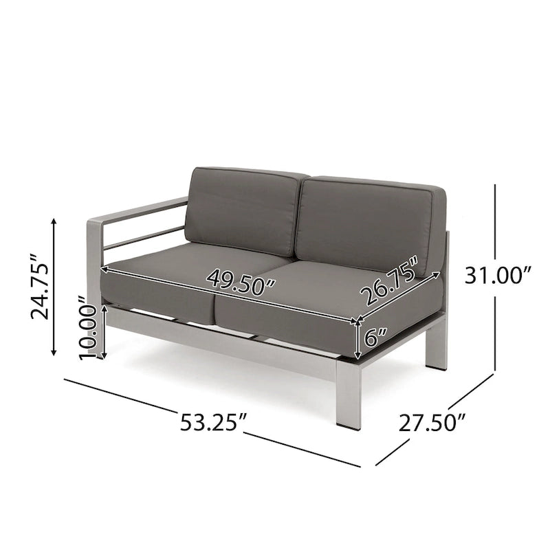 Cape Coral Outdoor 11-piece Sofa and Chat Set by Christopher Knight Home
