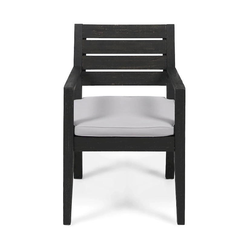 Nestor Outdoor Acacia Wood Dining Chairs by Christopher Knight Home