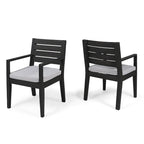 Nestor Outdoor Acacia Wood Dining Chairs by Christopher Knight Home