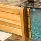 Positano Outdoor 3-piece Foldable Acacia Wood Bistro Set by Christopher Knight Home