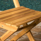 Positano Outdoor 3-piece Foldable Acacia Wood Bistro Set by Christopher Knight Home
