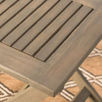 Positano Outdoor 3-piece Foldable Acacia Wood Bistro Set by Christopher Knight Home