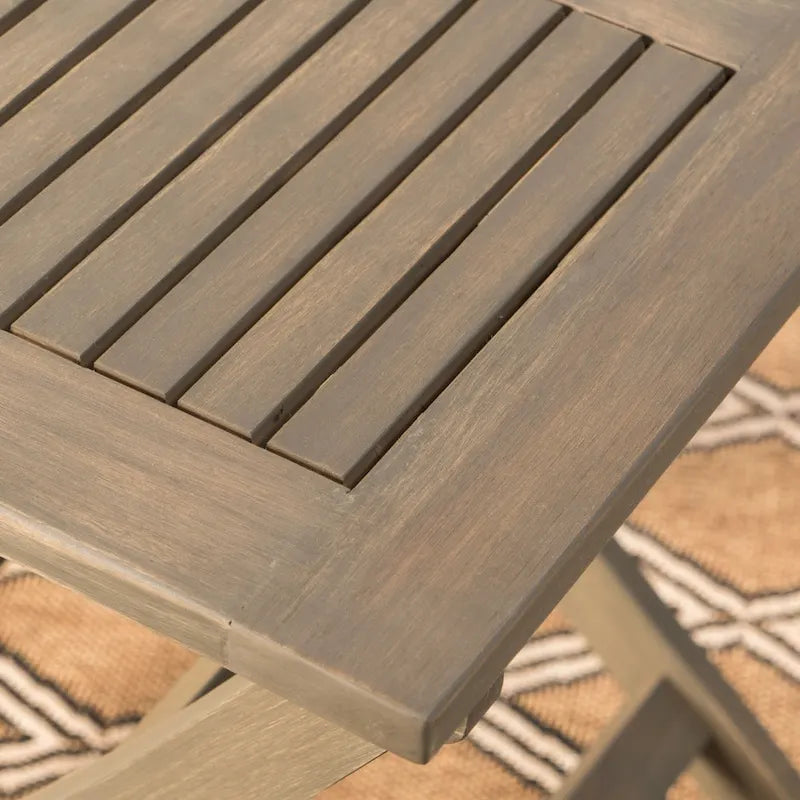 Positano Outdoor 3-piece Foldable Acacia Wood Bistro Set by Christopher Knight Home