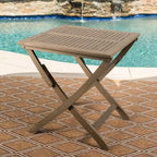 Positano Outdoor 3-piece Foldable Acacia Wood Bistro Set by Christopher Knight Home