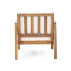 Elias Outdoor Acacia Wood Outdoor Club Chairs by Christopher Knight Home