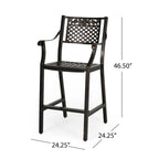 Tahoe Outdoor 29 Aluminum Barstool (Set of 4) by Christopher Knight Home
