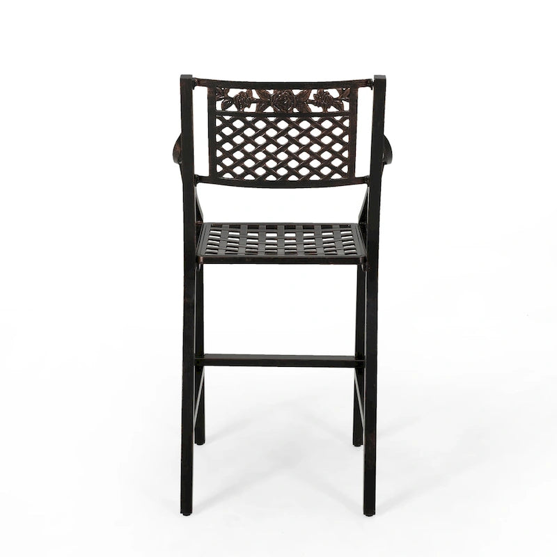 Tahoe Outdoor 29 Aluminum Barstool (Set of 4) by Christopher Knight Home
