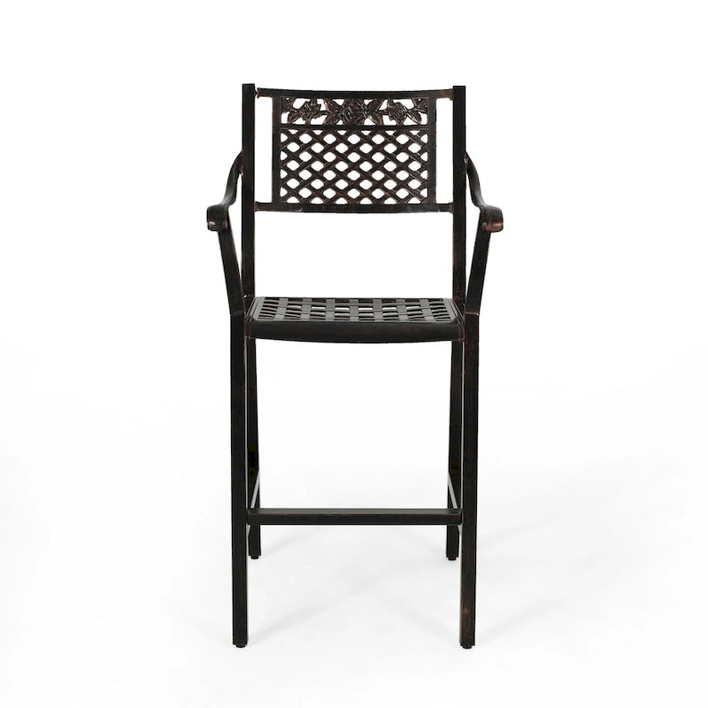 Tahoe Outdoor 29 Aluminum Barstool (Set of 4) by Christopher Knight Home