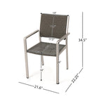 Cape Coral Outdoor Dining Set + Conversation Set + Chaise Lounges + Coffee Table by Christopher Knight Home