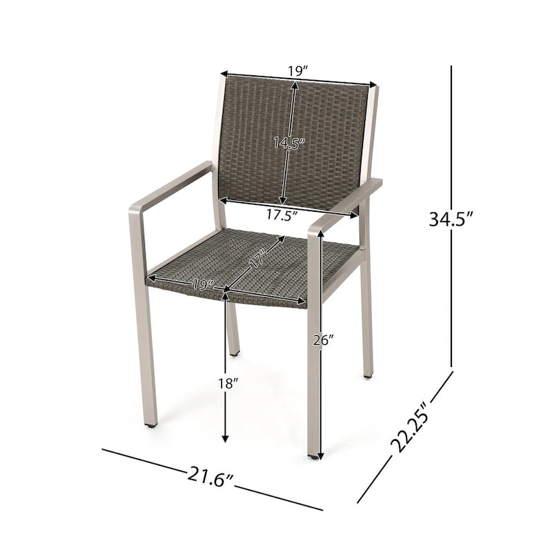 Cape Coral Outdoor Dining Set + Conversation Set + Chaise Lounges + Coffee Table by Christopher Knight Home