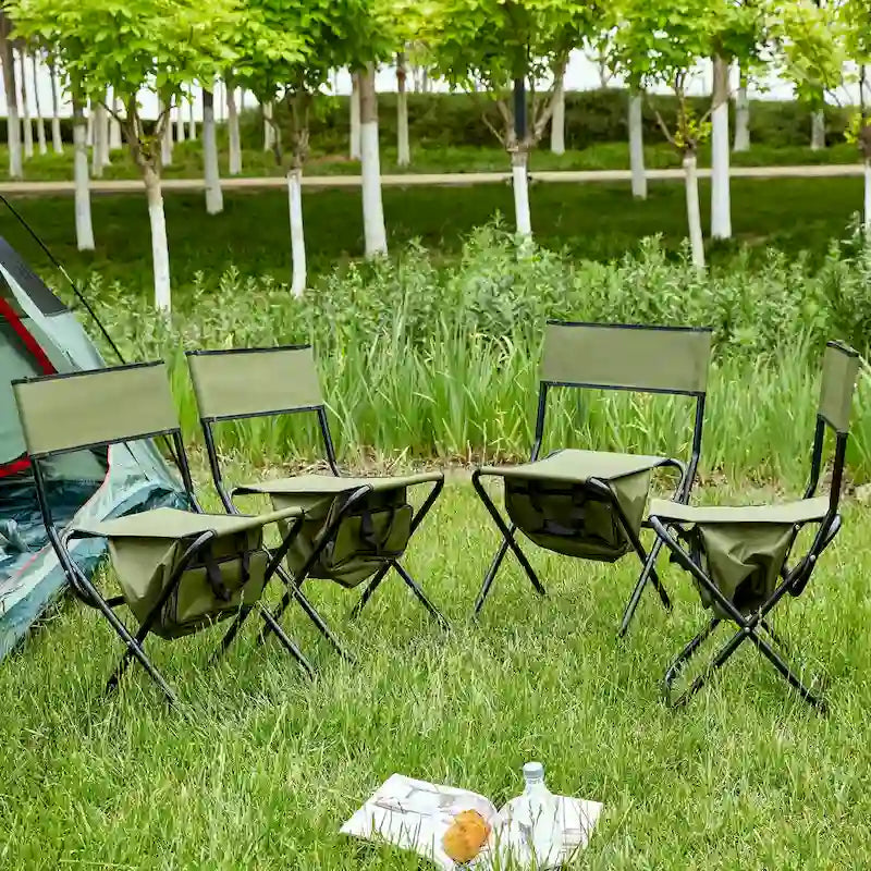 Folding Outdoor Chairs with Storage Bag (Set of 4)