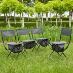 Folding Outdoor Chairs with Storage Bag (Set of 4)