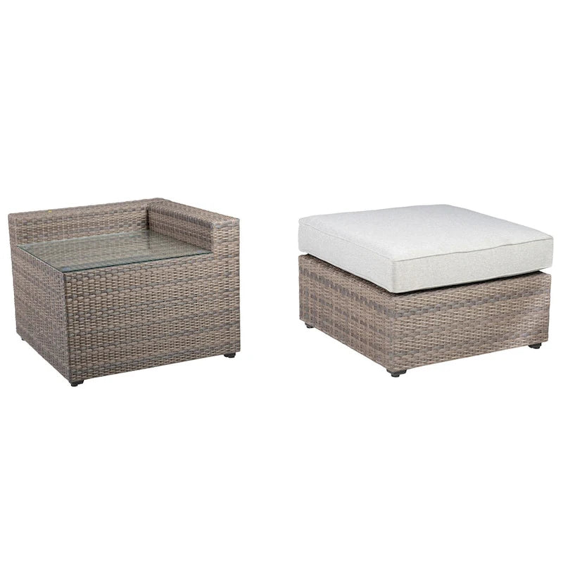 Terella 7-Piece Outdoor Lounge Set, Gray
