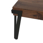 Industrial Coffee Table with Black Hairpin Legs – Grey Oak / Walnut, Modern Style