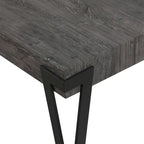 Industrial Coffee Table with Black Hairpin Legs – Grey Oak / Walnut, Modern Style