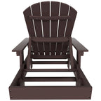 Polytrends Altura Poly Eco-Friendly All Weather Reclining Chaise Lounge with Arms & Side Table (2 Piece Set)