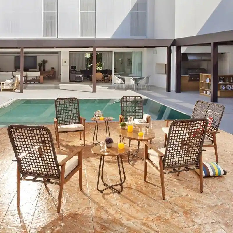 Mesh 9-Piece Outdoor Conversation Set