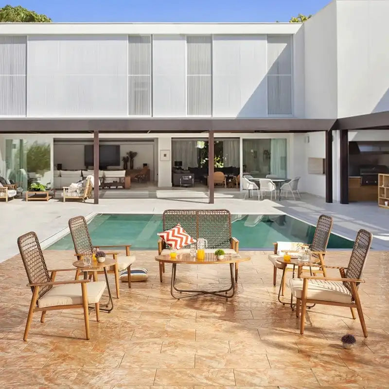 Mesh 9-Piece Outdoor Conversation Set