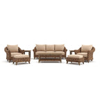 Cayman 8 Piece Sunbrella Seating Set, Heritage Brown