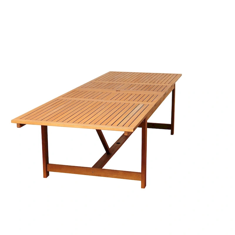 Amazonia Sunset Resin/ Eucalyptus 11-piece Outdoor Extendable Dining Set