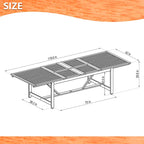 Amazonia Sunset Resin/ Eucalyptus 11-piece Outdoor Extendable Dining Set
