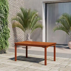 Amazonia Outdoor Patio 7pc Dante Dining Set - White Chairs