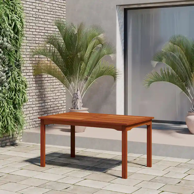 Amazonia Outdoor Patio 7pc Dante Dining Set - White Chairs