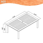 Amazonia Outdoor Patio 7pc Dante Dining Set - White Chairs