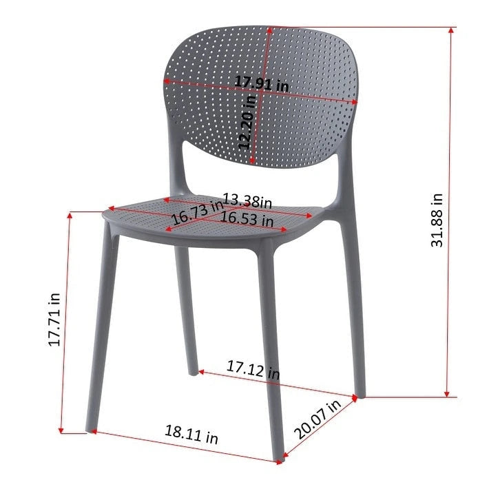 Amazonia Outdoor Patio 7pc Dante Dining Set - White Chairs