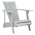 SAFAVIEH Outdoor Mangla Adirondack Chair with Retractable Footrest - 52W x 32D x 30H