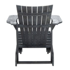SAFAVIEH Outdoor Mangla Adirondack Chair with Retractable Footrest - 52W x 32D x 30H