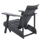 SAFAVIEH Outdoor Mangla Adirondack Chair with Retractable Footrest - 52W x 32D x 30H
