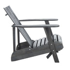 SAFAVIEH Outdoor Mangla Adirondack Chair with Retractable Footrest - 52W x 32D x 30H